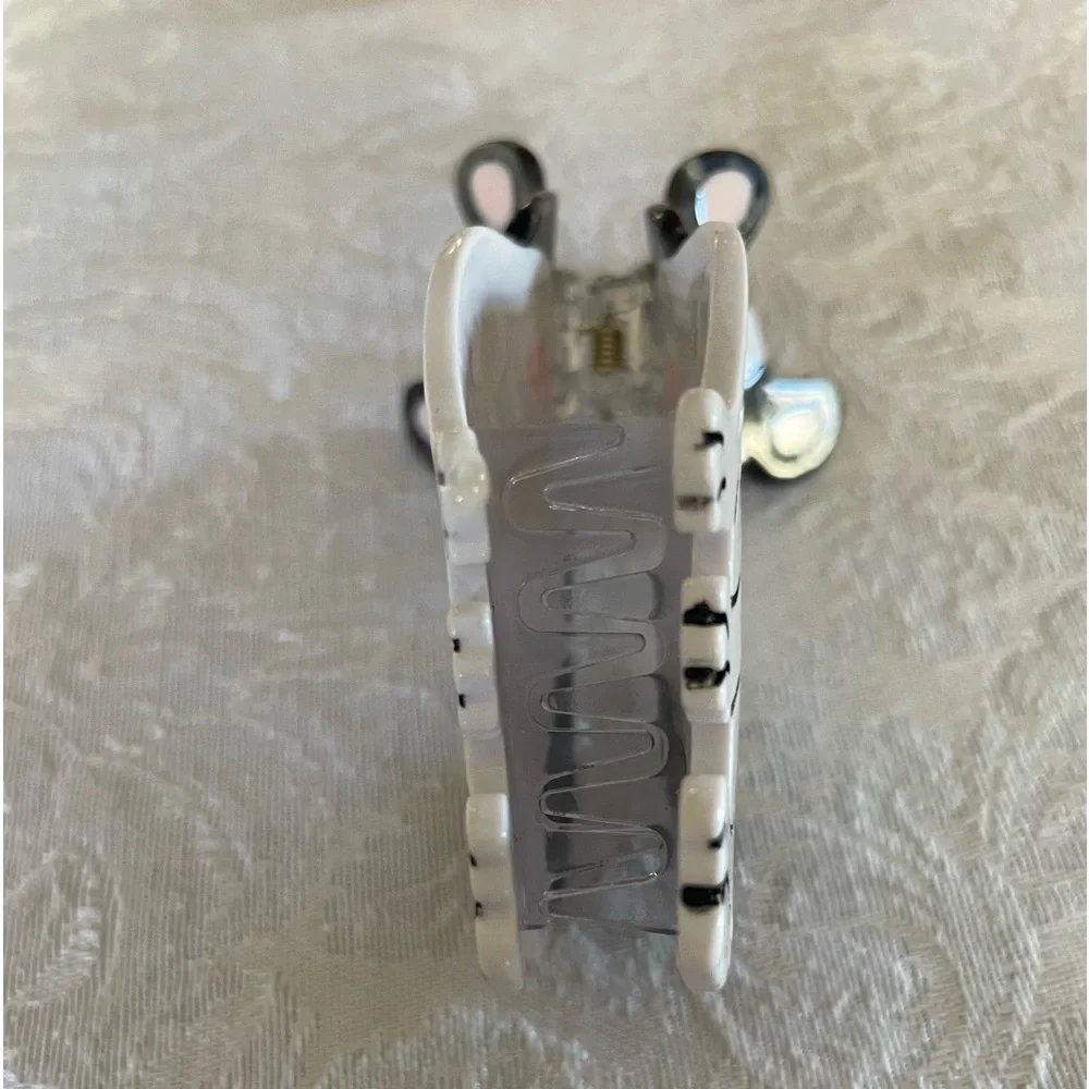 French bull dog hair clip, small claw clips acetate, hair clip.